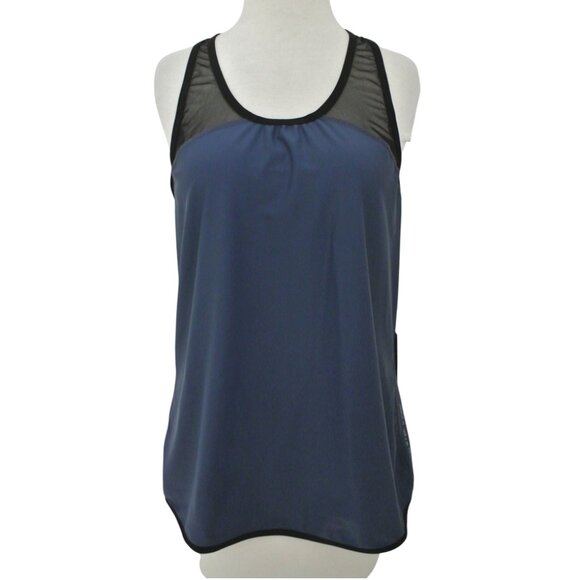 HOLLIE WATMAN Racer back tank top NWT sz M L mesh back Made in USA - Picture 1 of 9
